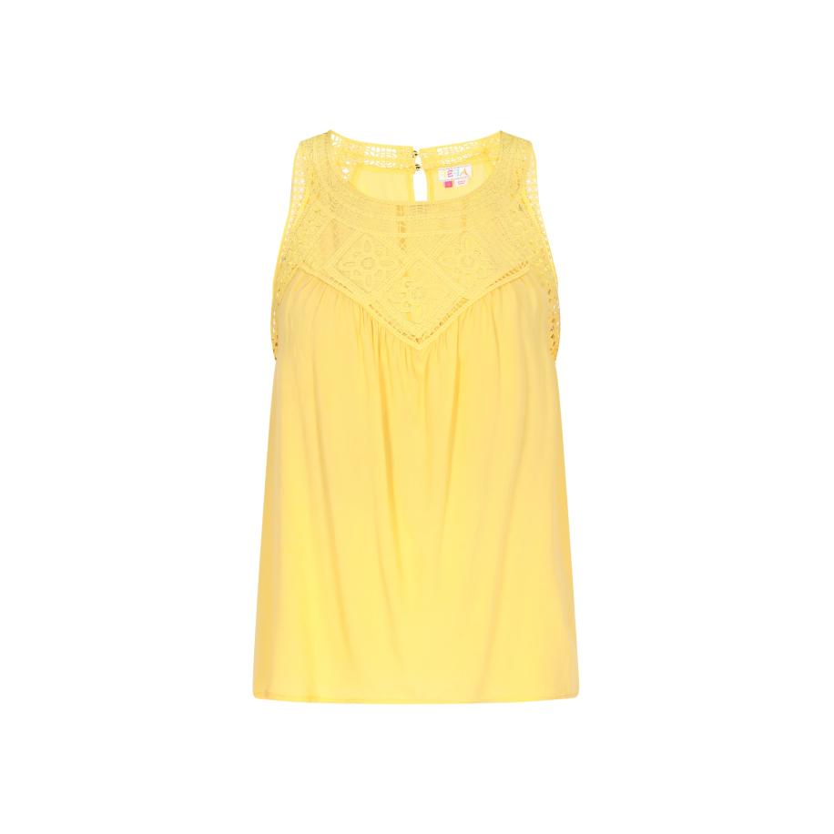 IZIA IZIA Top Boho geel -