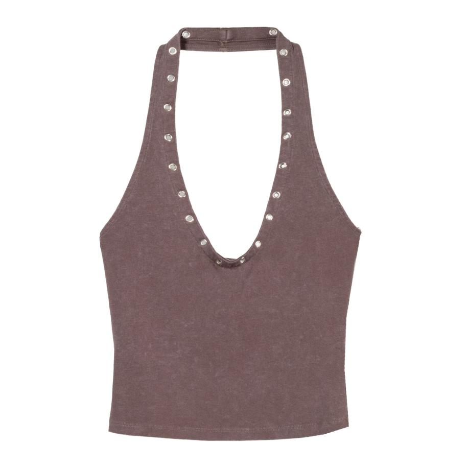 Bershka Bershka Top chocoladebruin -