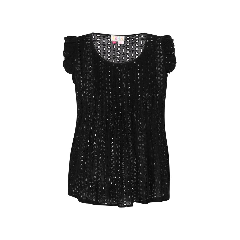 IZIA IZIA Top Boho zwart -