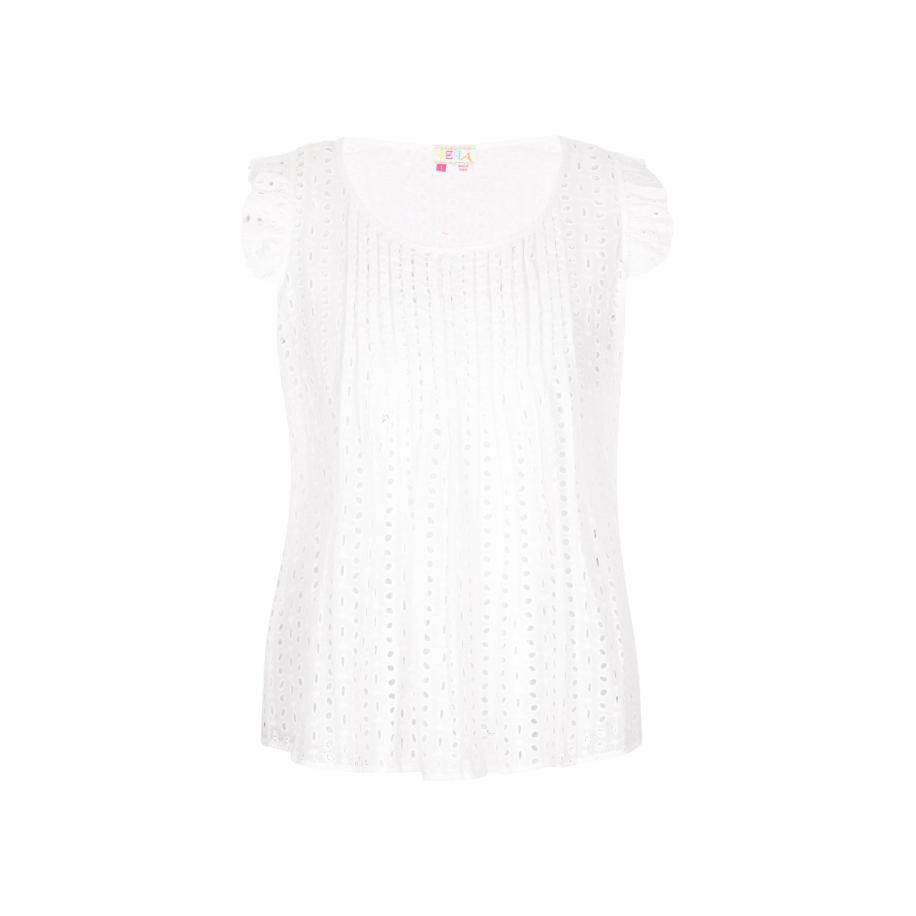 IZIA IZIA Top Boho wit -
