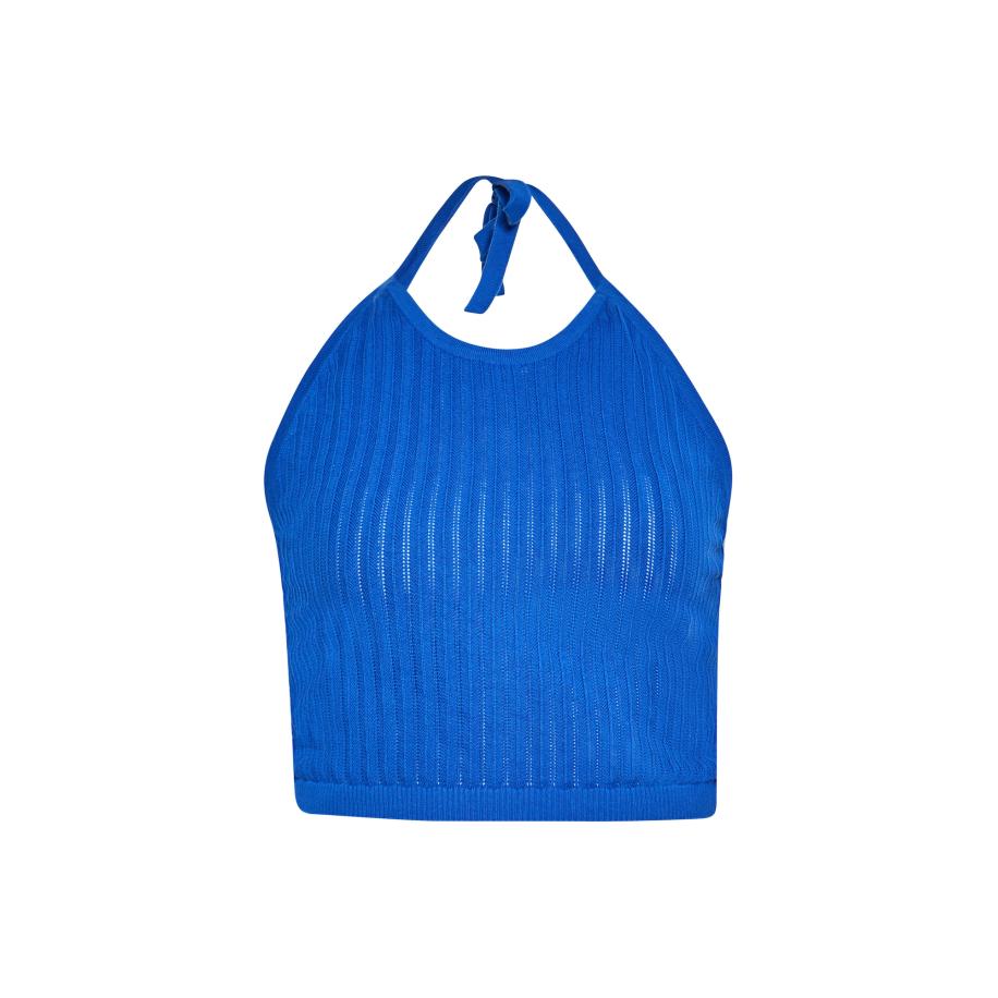 IZIA IZIA Gebreide top kobaltblauw -