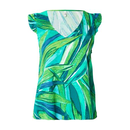 Only ONLY Blouse ONLALMA turquoise / limoen / petrol / mintgroen