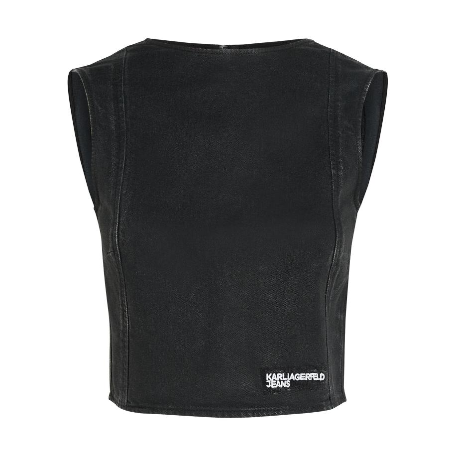 Karl Lagerfeld KARL LAGERFELD JEANS Top black denim -