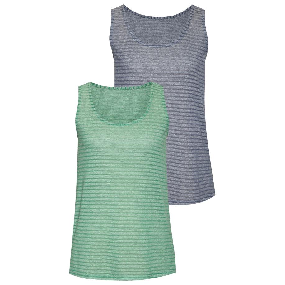 VIVANCE VIVANCE Top duifblauw / groen -