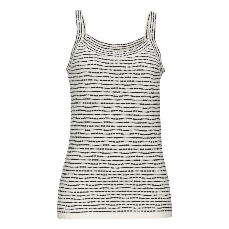VIVANCE VIVANCE Gebreide top crème / zwart -