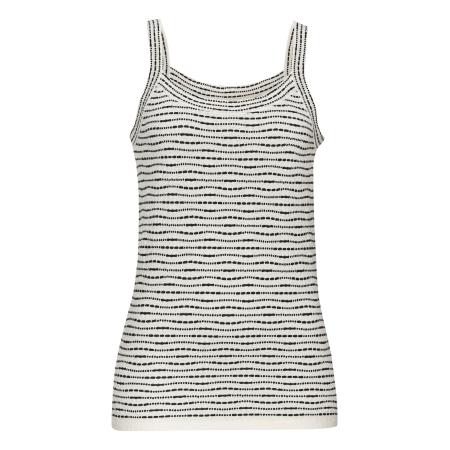 VIVANCE VIVANCE Gebreide top crème / zwart