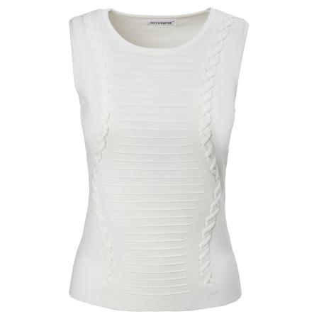 Influencer Influencer Gebreide top zwart