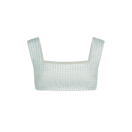 Nicowa Top Jalinowa camel / ivoor / lichtblauw / wit