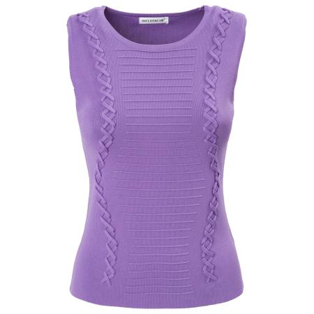 Influencer Influencer Gebreide top lila