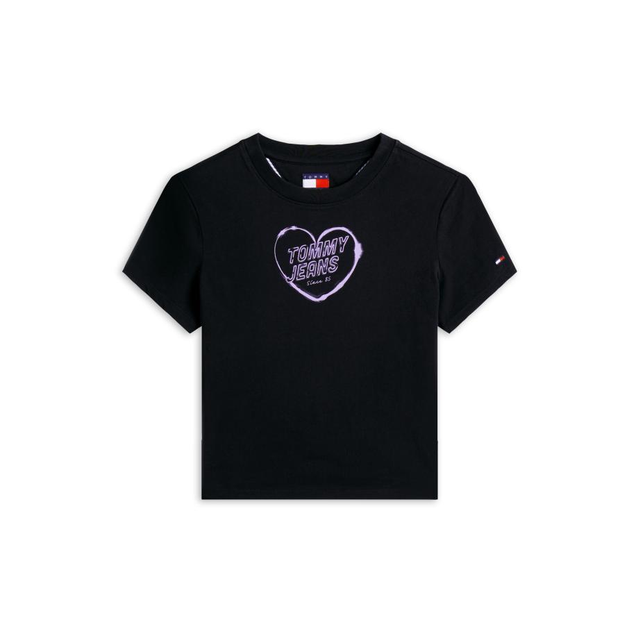 Tommy Jeans Tommy Jeans Shirt HEART lavendel / zwart -
