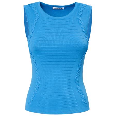 Influencer Influencer Gebreide top azuur