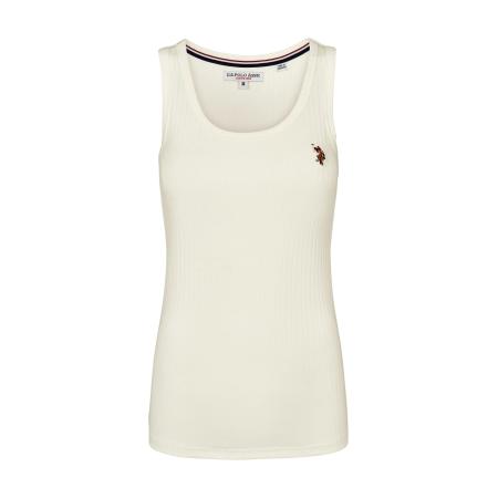 U.S. Polo Assn. U.S. POLO ASSN. Top Casandra ombergrijs / bloedrood / wolwit