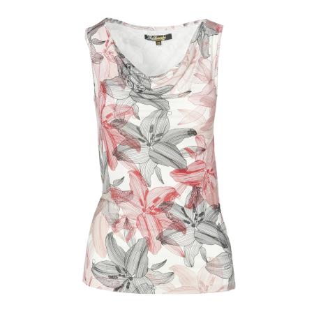 KOROSHI KOROSHI Top rosa / rood / zwart / wit