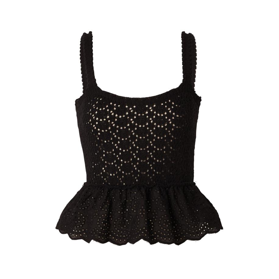 Only ONLY Gebreide top CHRISSIA zwart -