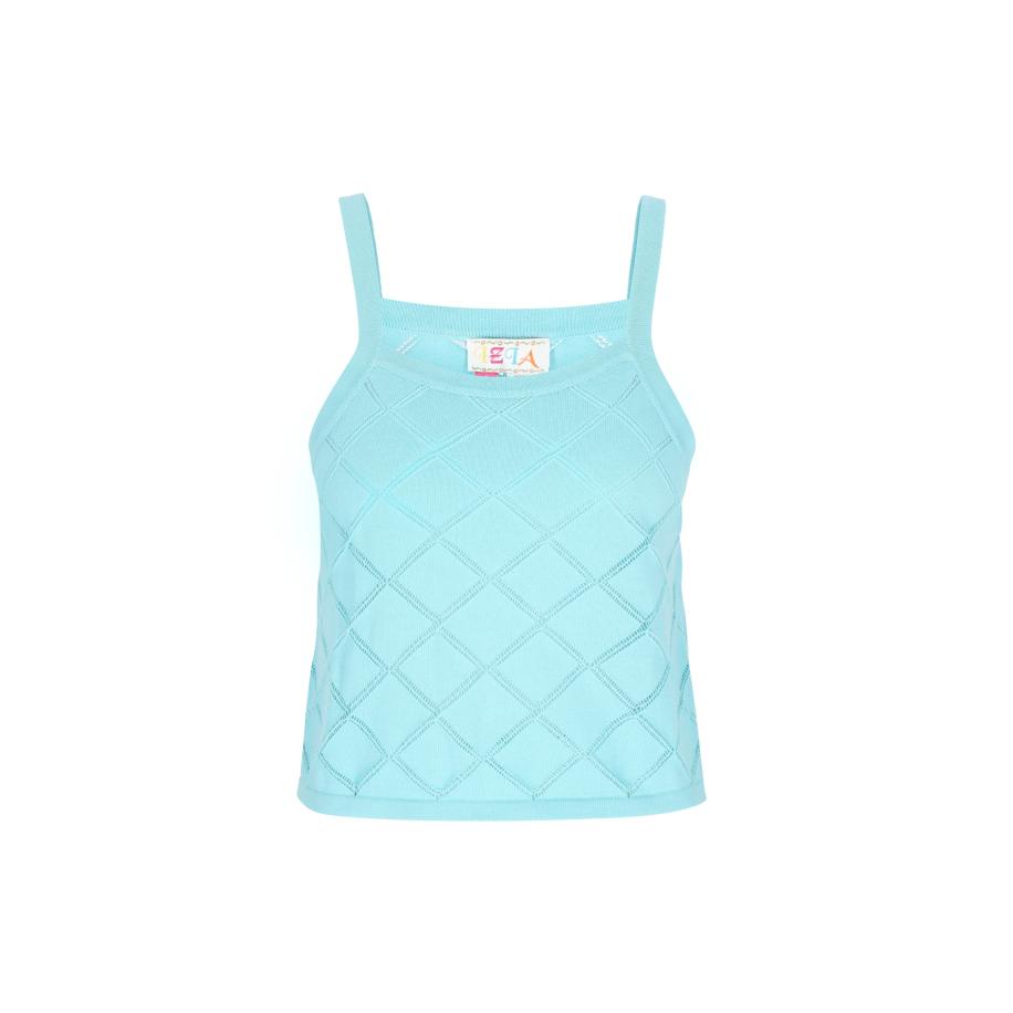 IZIA IZIA Top blauw gemêleerd -