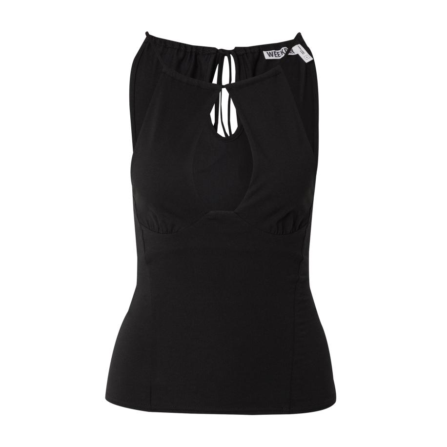 Weekday WEEKDAY Top Bree zwart -