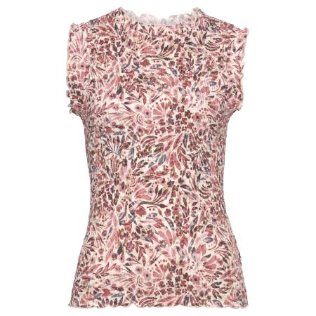 VIVANCE VIVANCE Blouse beige / blauw / bruin / pink / wit