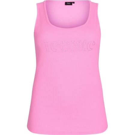 Zizzi Zizzi Top Evinna lichtroze / zilver