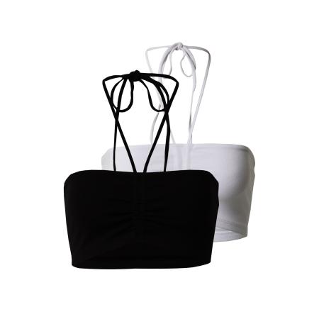 Gina Tricot Gina Tricot Top Aronia zwart / wit