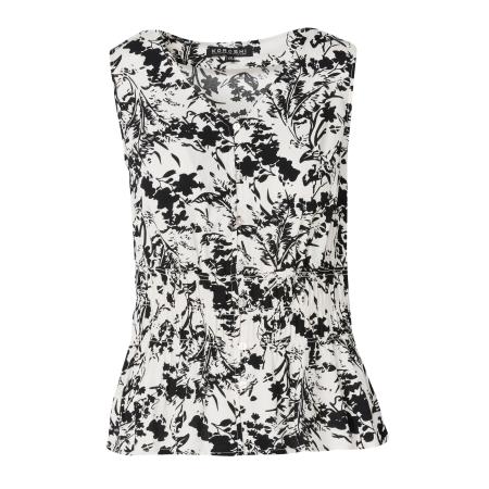 KOROSHI KOROSHI Top zwart / wit