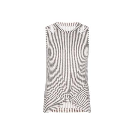 NAEMI NAEMI Top Fashion Look antraciet / wit