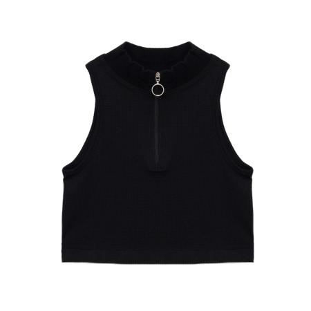 No Matter What No Matter What Gebreide top zwart