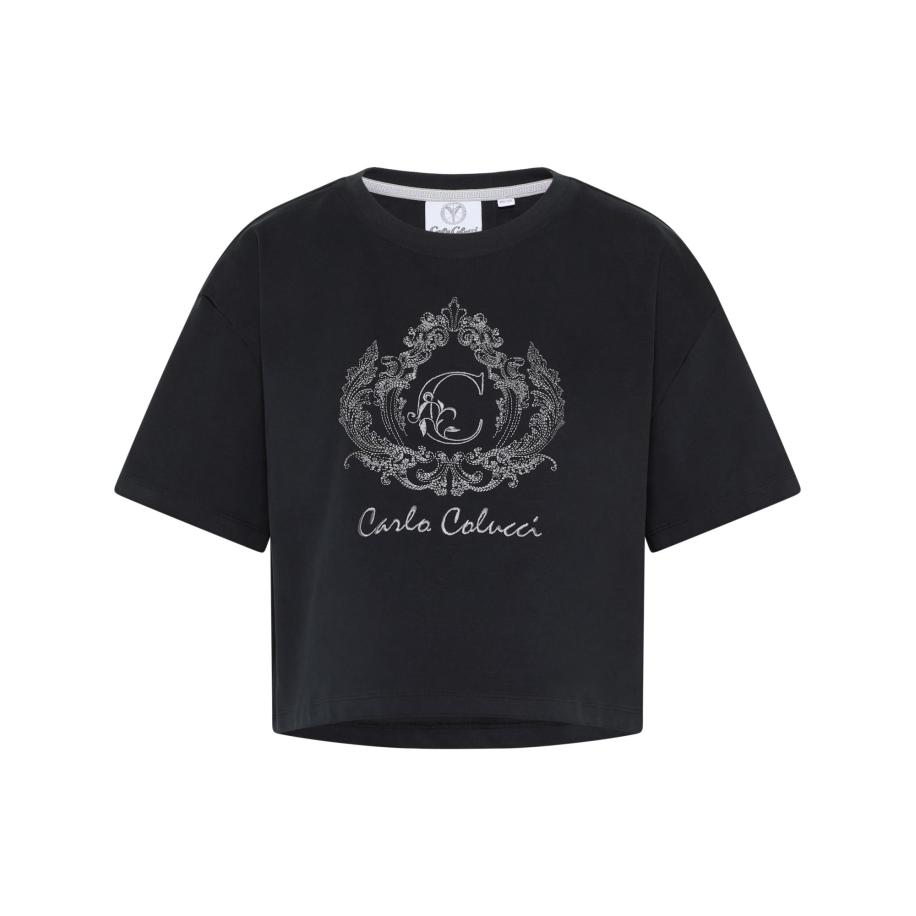 carlo colucci Carlo Colucci Shirt Daz grijs gemêleerd / zwart -