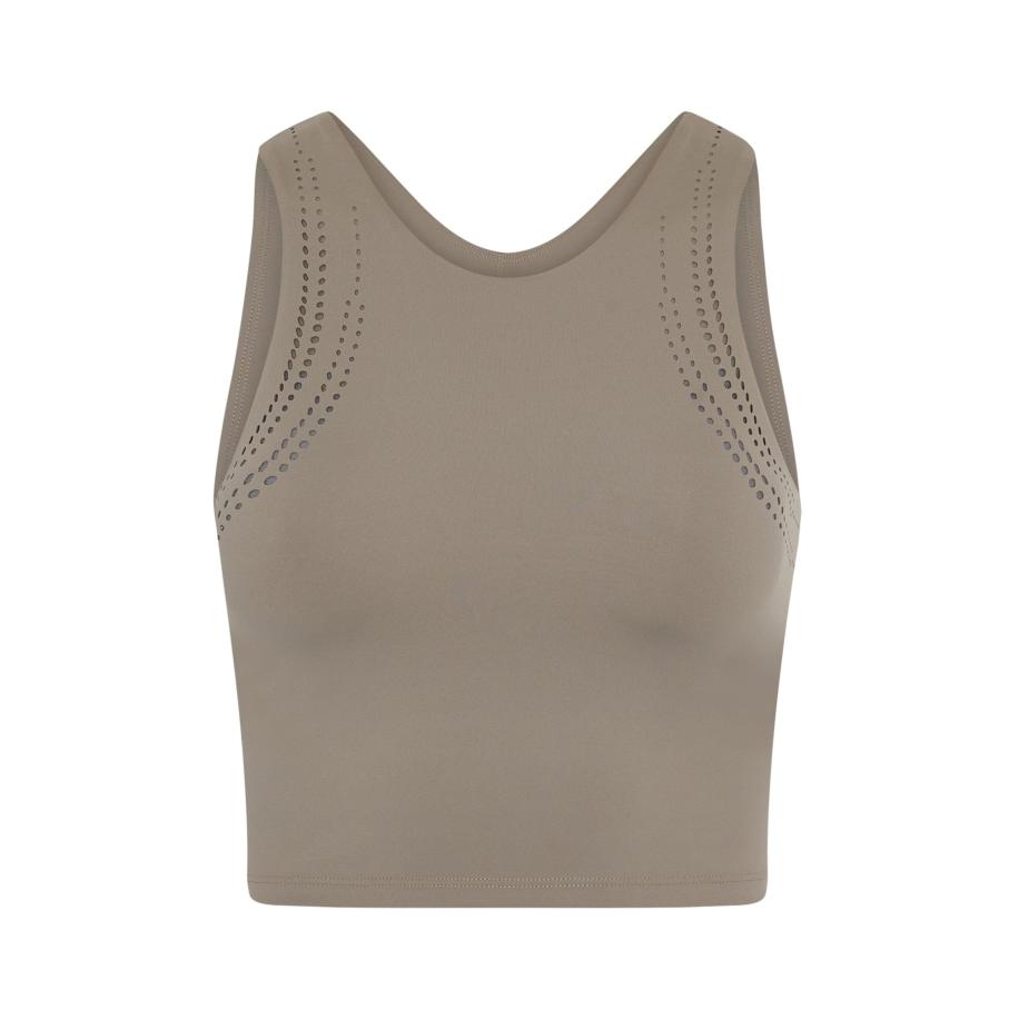 Born Living Yoga Sporttop Zenda donkerbeige Bruin