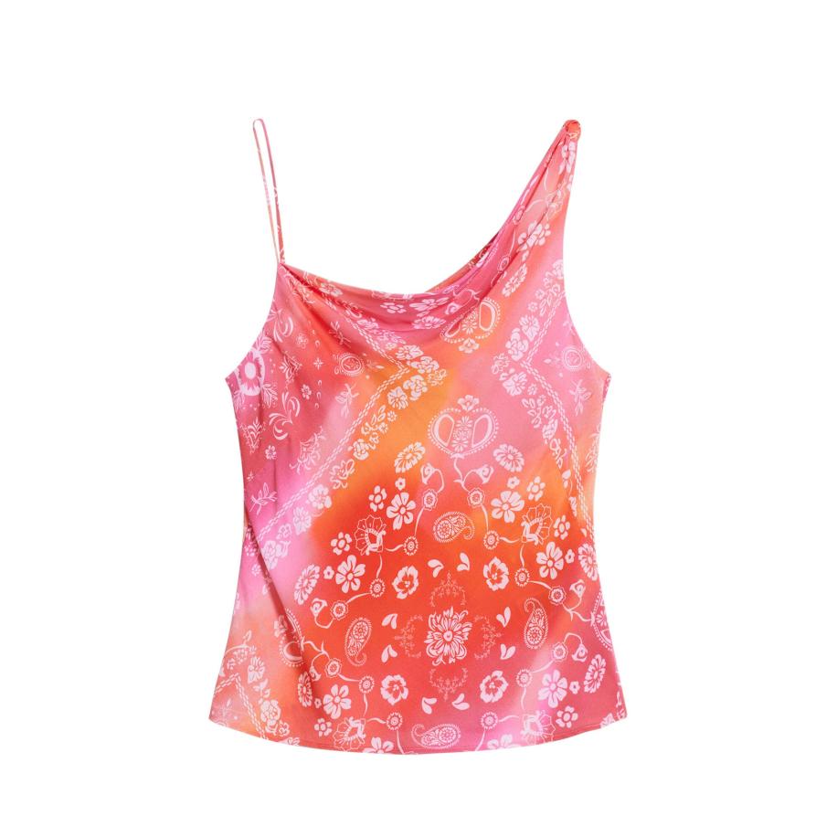 Desigual Desigual Top oranje / pink / rood / wit -