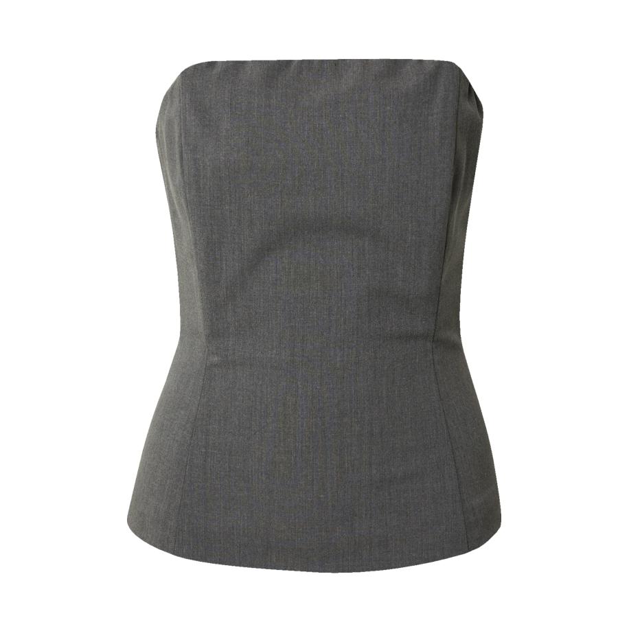 Minimum minimum Top Zandras donkergrijs -