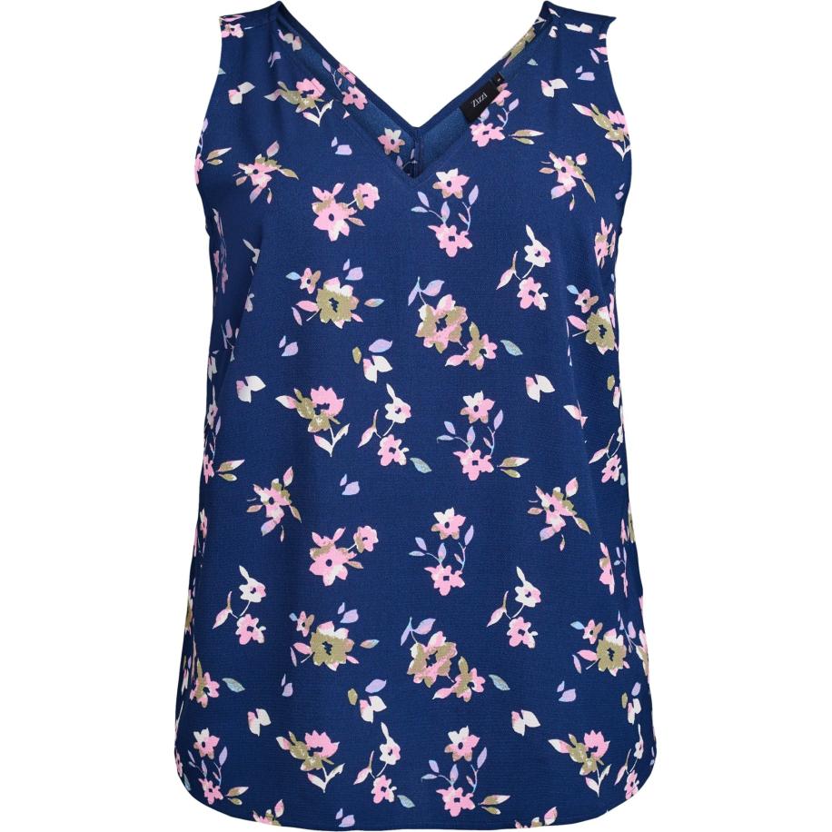 Zizzi Zizzi Top Caanni donkerblauw / gemengde kleuren -