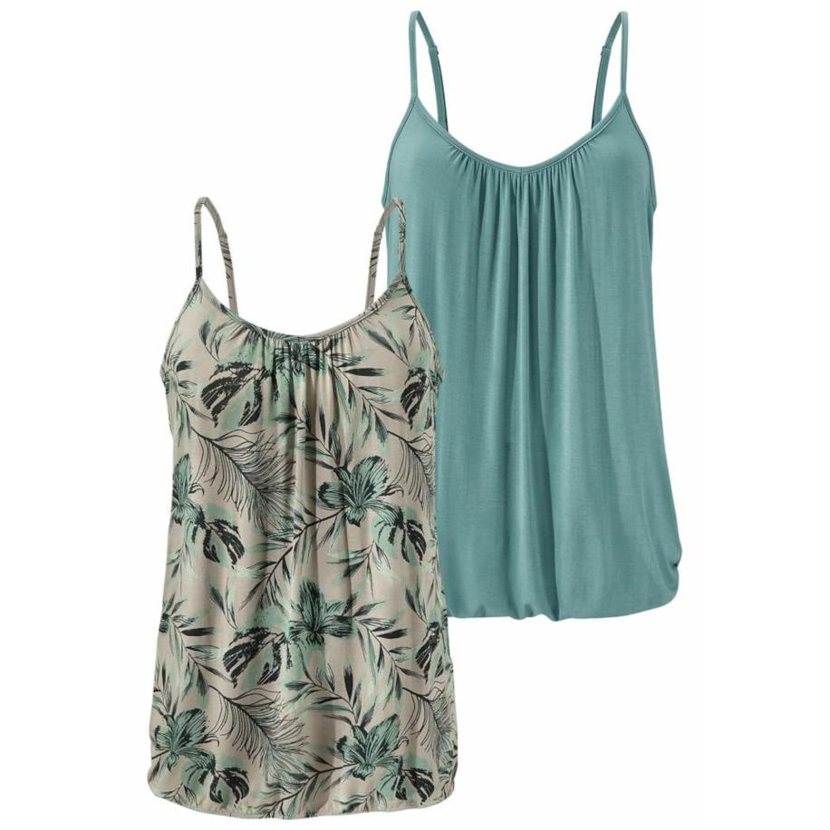 Lascana LASCANA Top beige / groen -