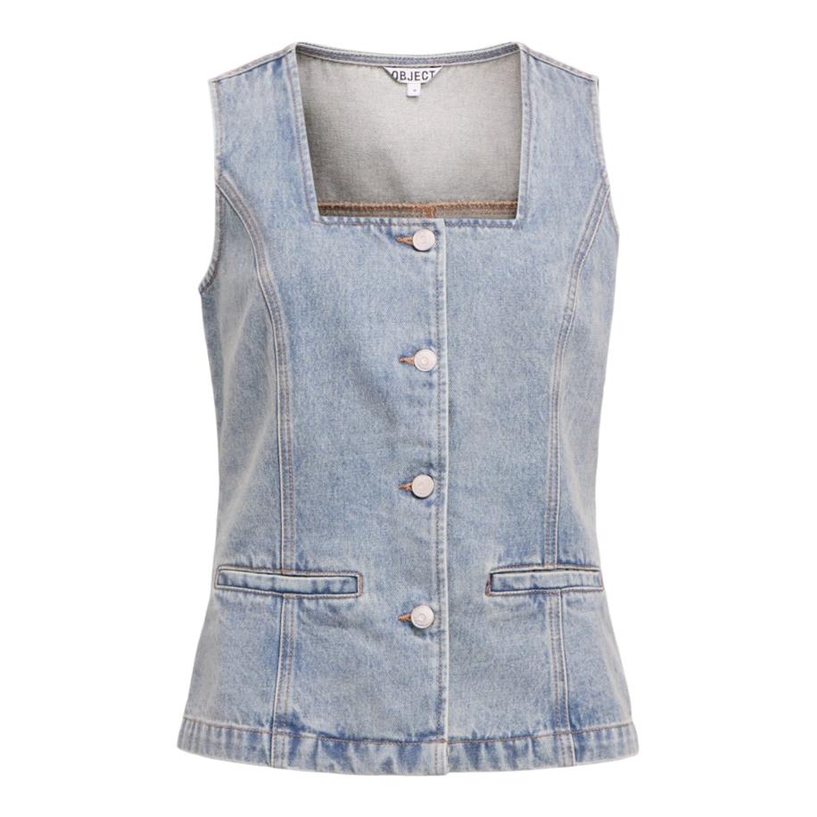 Object OBJECT Blouse OBJJen blauw denim -
