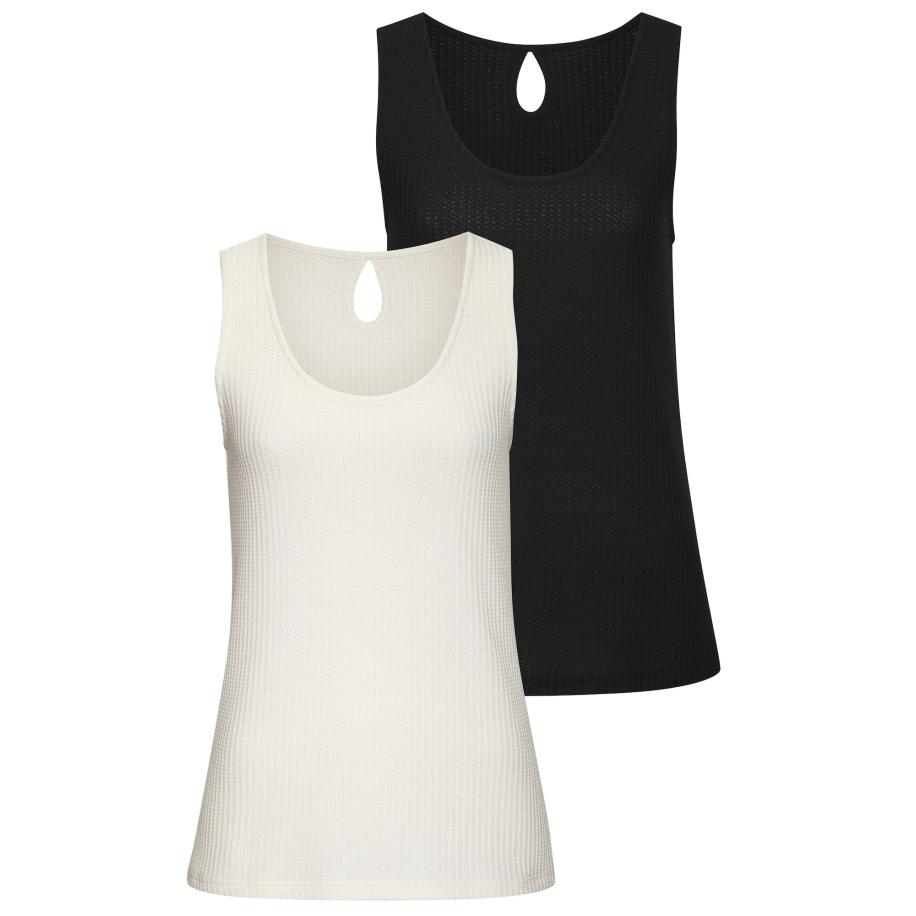 VIVANCE VIVANCE Top crème / zwart -
