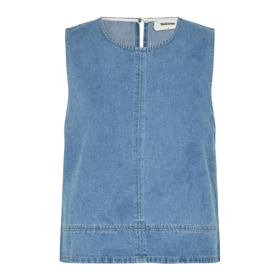 Modström modström Top Naoma blauw denim -