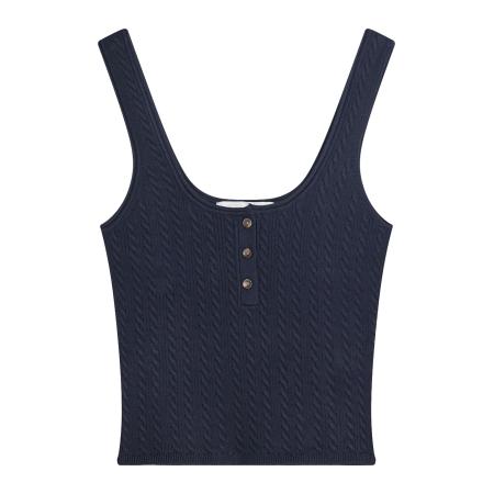 Bershka Bershka Gebreide top marine