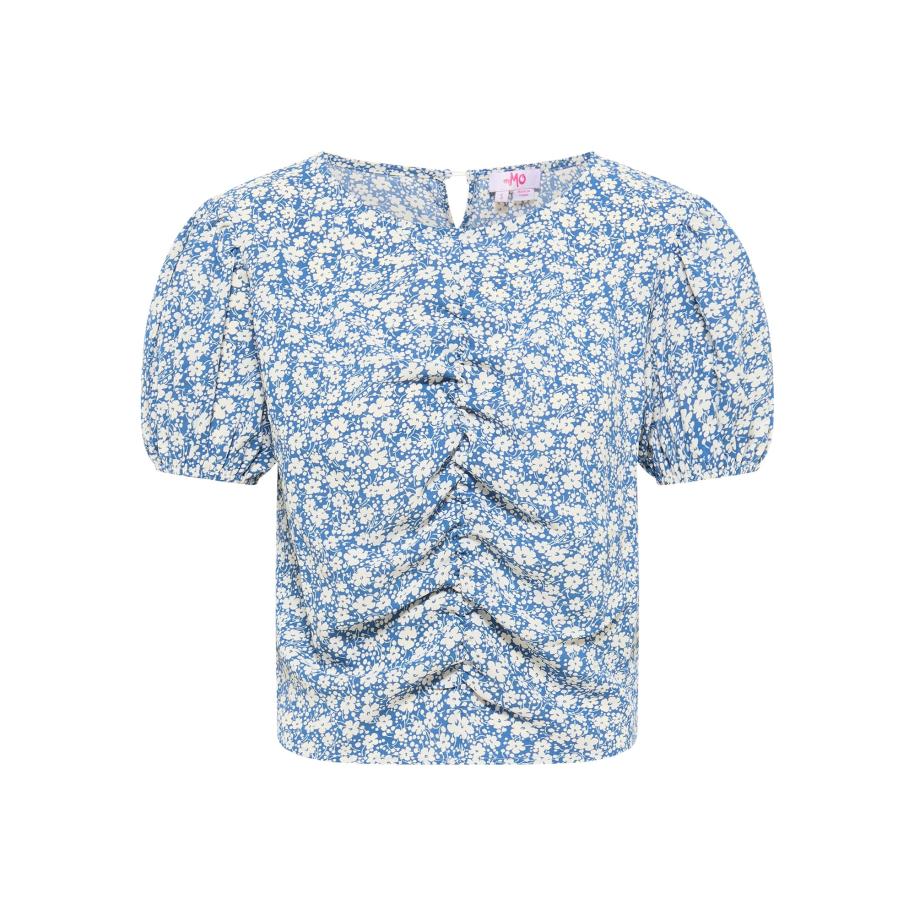 MYMO MYMO Top blauw / wit -