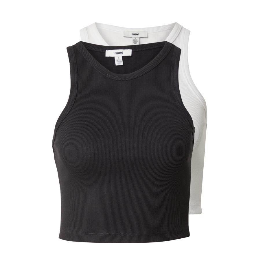 Mavi Mavi Top zwart / wit -