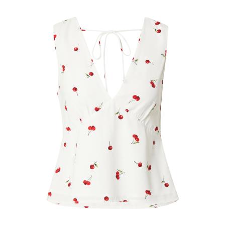 Abercrombie & Fitch Abercrombie & Fitch Top lichtgrijs / groen / rood / kersrood