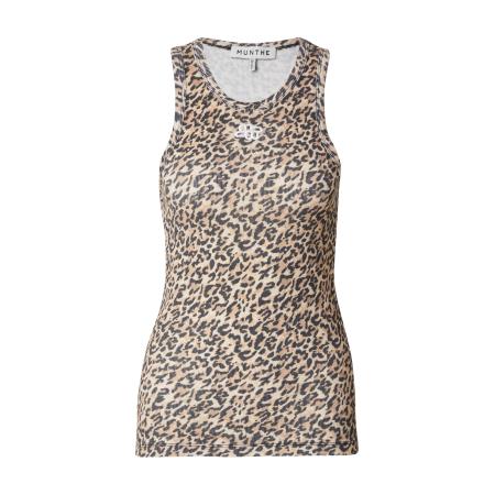 Munthe Munthe Top PYMMA camel / champagne / zwart / wit