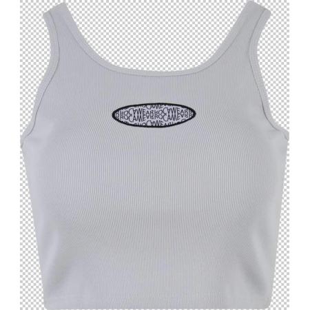 ROCAWEAR Top grijs / zwart