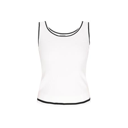 DreiMaster DreiMaster Klassik Gebreide top zwart / offwhite