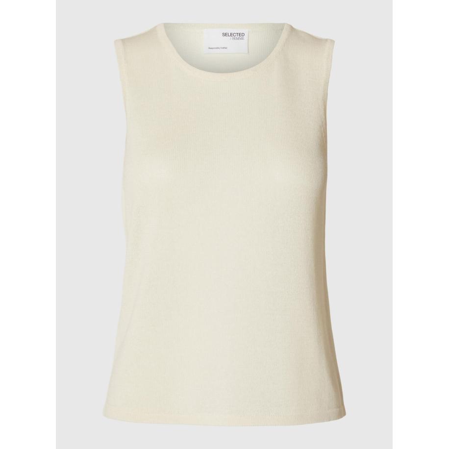 Selected SELECTED Gebreide top SLFMoon ecru -