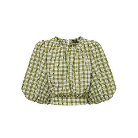 REUX Top GENIE groen / wit