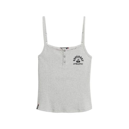 Superdry Top Essentials grijs gemêleerd / zwart