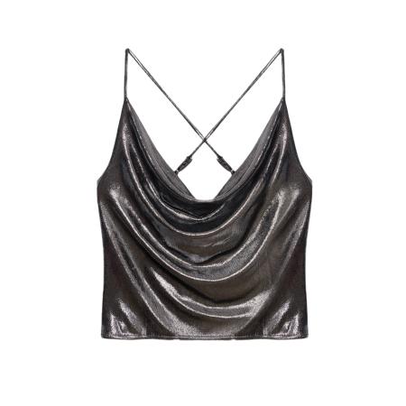 No Matter What Top zilver