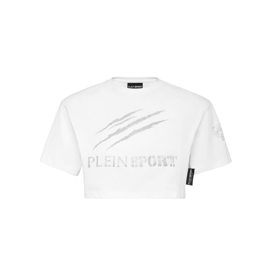 Plein Sport Plein Sport Top Scratch grijs / wit -