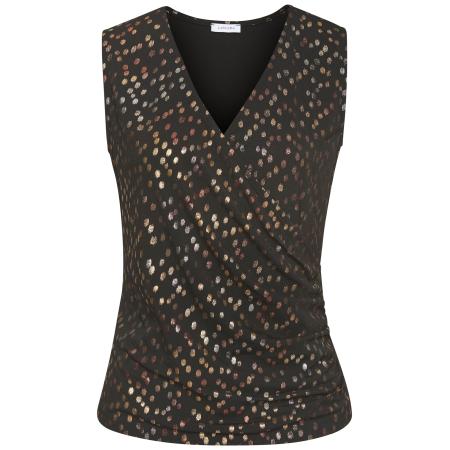 Lascana LASCANA Top mokka / goud / zilver