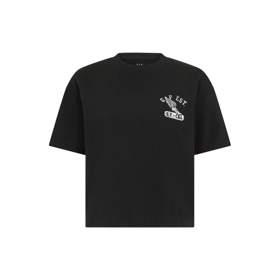 GAP Gap Petite Shirt zwart / wit -