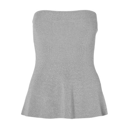 Selected Femme Selected Femme Tall Gebreide top LILI grijs